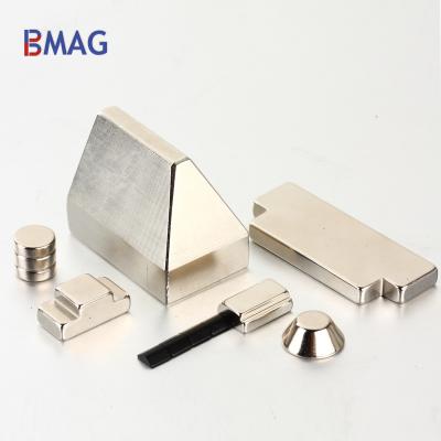 China Industrial Magnet N35EH Customized Irregular Shape Single Pole China NdFeB Magnet for sale