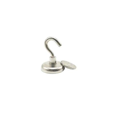 China Industrial Magnet Assemblies Neodymium Magnetic Pot Magnet With Hook for sale