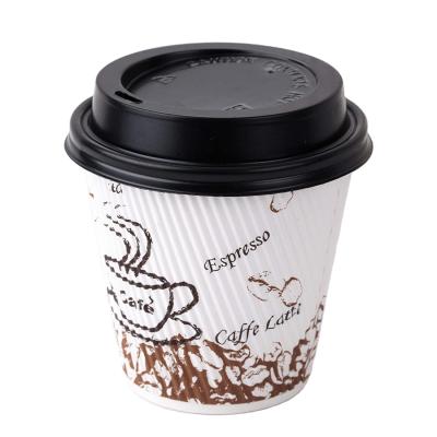 China Biodegradable Chinese Manufacturer Produces Environmentally Friendly Luxury Disposable Paper Coffee Cup Double Wall With Lids for sale