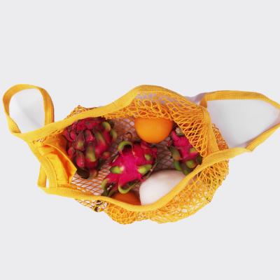 China LONCHENG ECO FRIENDLY NET BAGS FOR VEGETABLE FRUIT MESH BAGS REUSABLE ORGANIC COTTON MESH PRODUCT BAGS for sale