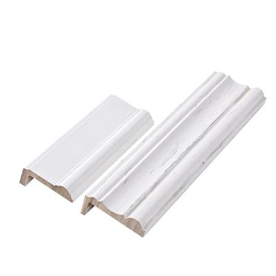 Китай 2200Mm Scandinavian Custom Molding White Decorative Primed Wooden Door Casing Molding Wood For Wall Decoration продается