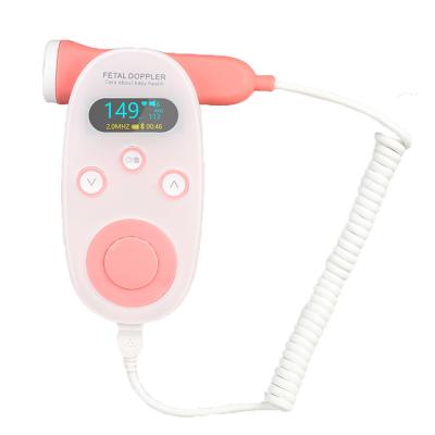 중국 Hot Plastic Homecare Pregnant Women Baby Heartbeat Fetal Doppler Monitor 판매용