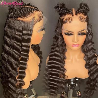 China Body Wave 12A Grade Full Hd Glueless Raw Transparent Swiss Lace Wig Human Hair Vrigin Frontal Wigs 30 Inch Loose Deep Wave Hair Wig for sale