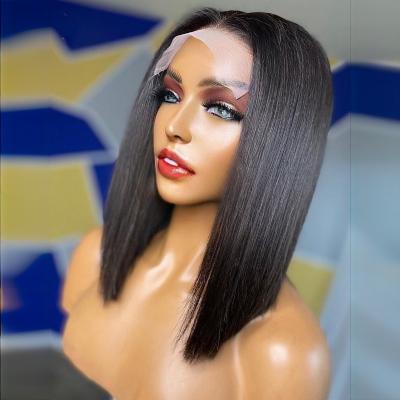 China Transparent Straight Lace Front Wigs Human Hair Hd Bob Vietnamese Raw Hair Wigs 180% 250% Density 180% 250% Body Wave Lace Front Wigs for sale