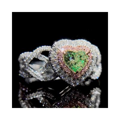 China 2020 New CLASSIC Hot Sale Fancy Color Diamond Ring Luxury Diamond Ring for sale