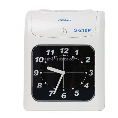 China Nice Price Punch Card Electronic Time Recorder For Desktop S-210P 188*85*0.35mm for sale