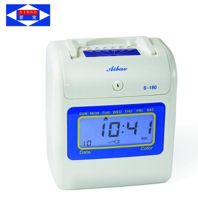 China top selling electronic time recorder time clock attendance machine S-180 S-180 for sale