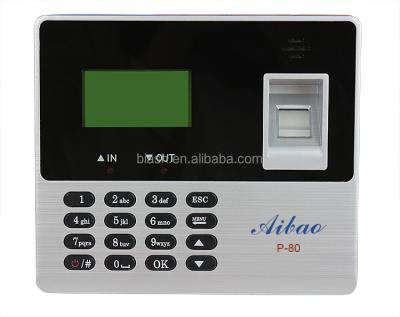 China fingerprint employee attendance machine P-80/P-80S 1024 for sale