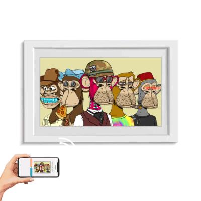 China Wifi wholesale OEM 43 picture frame 50 55 inch future digital wifi gif frame nft display square smart for sale