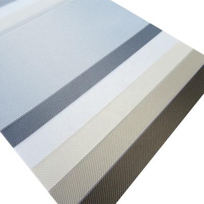 China Minimalist Material Combi Duo Roller Zebra Blinds Korea Material Soft Fabric Blackout For Semi Window Blinds PVC Textiles Blackout for sale