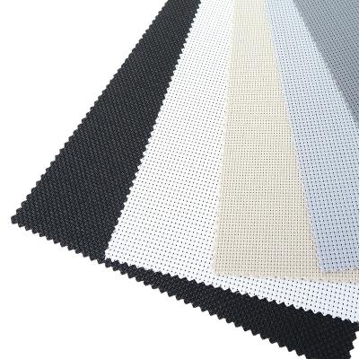 China New Minimalist Design Day And Night Roof Sunshade Roll Fabrics Pattern Blind Shading Cloths Flat Plate Horizontal Outdoor Windproof for sale