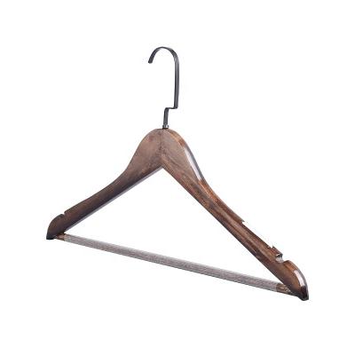 China Cheap price minimalist coat hanger for clothes antique wood hangers wholesale for sale