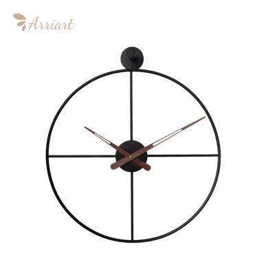 China Home Decor Spain Style Nuts Wall Clocks Living Room Pendulum Nordic Minimalist Wall Clock Antique Wall Clock for sale