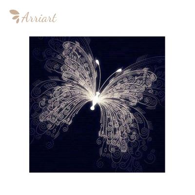 China Modern Home Decor Butterfly Full Drill Square Diamond Diy Diamond Painting For Wall Full Drill for sale