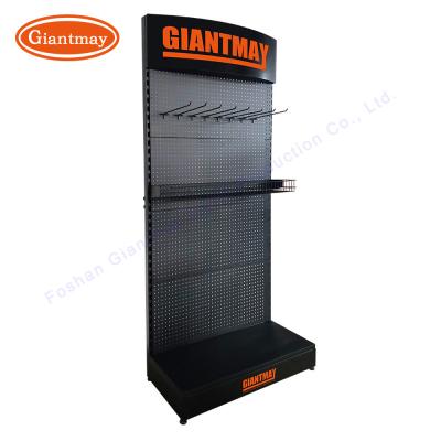 China Estantes de exhibición colgantes del metal grande de Peg Board Shelf Hardware Product en venta