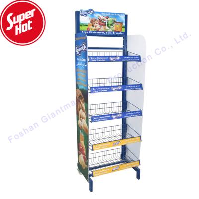 Chine Pomme de terre Chips Floor Stand Supermarket Shelving de magasin à vendre