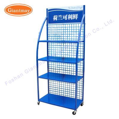 China Opschorten van Haing Metal Shop Shelving Display van het draadnet het Achter Te koop