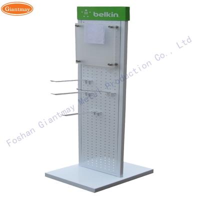 China Double sides Product Display Rack Supermarket,Retail Shop Floor Standing Metal Stand for sale