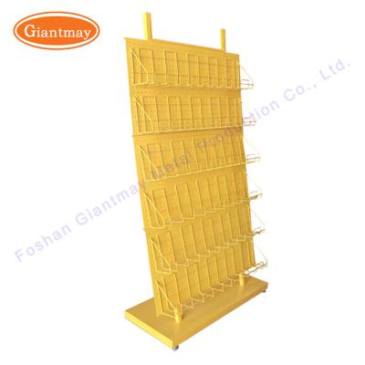 China Store Fixtures Retail Display Tool Pegboard Stand Perforated Metal Rack for sale