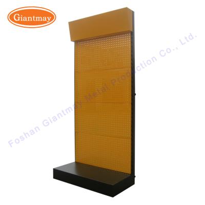 China Power Tool Racks Iron Shelf Shelving Pegboard Metal Display Stands for sale