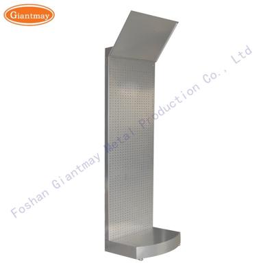 China Logo Design Product Display Stand mit Haken-Stahlgestellen für Geschäfte zu verkaufen