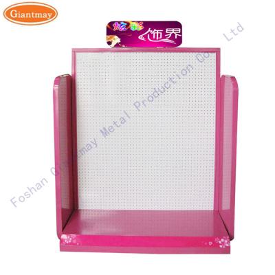 China Fashion Floor Standing Pegboard Retail Floor Display Stands for sale