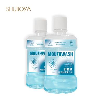 China Hot Sale personal oral hygiene nti-bacterial non Alcohol cool mint mouthwash for sale