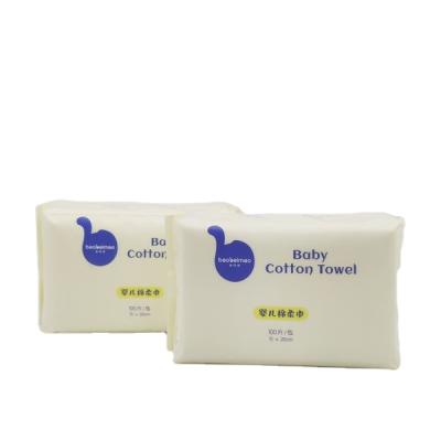 China Private Label baby cotton towel Face Towel Disposable Dry Face Cleaning Towel for sale