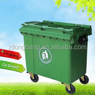 China Sustainable Large Outdoor Mobile Plastic 1100L Dump for sale