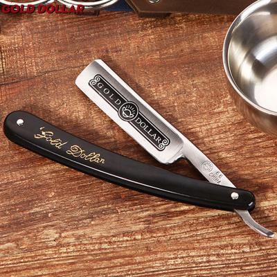 China Single Blade Cutting Throat Shaving Straight Razor Carbon Steel German Barber Sharpen Straight Razor Shave Safty Throat Razors ABS Handle for sale