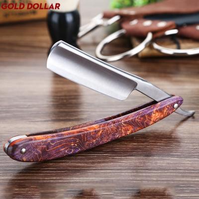 China Single Blade Cutting Throat Shaving Straight Razor Carbon Steel German Barber Sharpen Straight Razor Shave Safty Throat Razors for sale