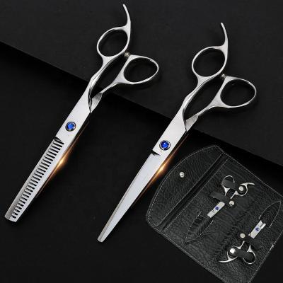 China Right Handed Barber Scissors Stainless Steel Hair Scissors Household Stationery Haircutting Scissors 6 Inch for sale