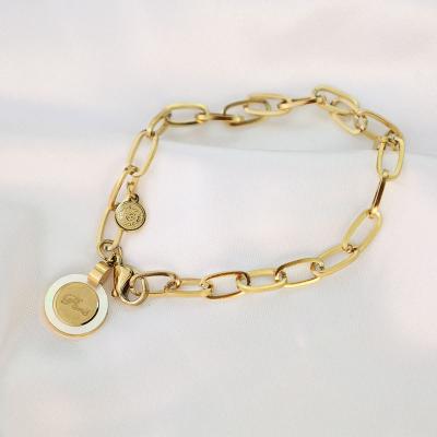 China Wholesale Factory Price Charm Bracelet Lead Free Nickel Free Stainless Steel Bracelet For Women for sale