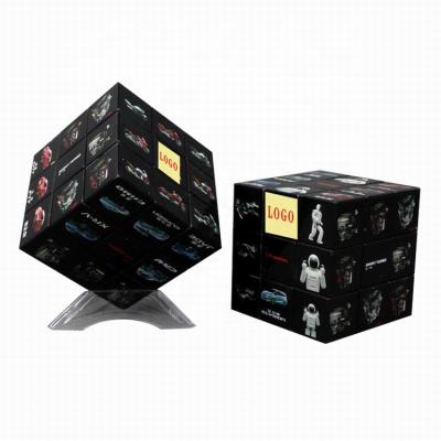 China Custom Color UV Printing Puzzle Personalized Funny Magic Square Shape Block Game Classic Magic Cube 3x3x3 7CM for sale