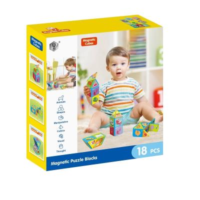 China Building Toy Intellectual DIY Education Toys Child's Magnetic Cubes Building Blocks for sale