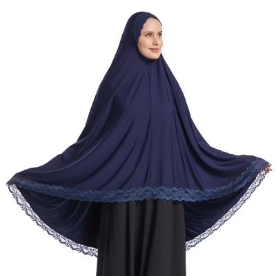 China 2021New Daily Wear Pattern Hijab Women's Clothing Pull Up Beautiful Long Cover Scarf Border Daily Muslim Decorative Tank Top for sale