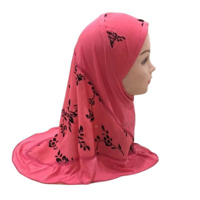 China Merly ITY Hot Selling Merly Patchwork 2 to 7 Years Old Baby Girl Head Scarf Veil Hat Dress Kids Arabic Muslim Hijab Long Dress for sale