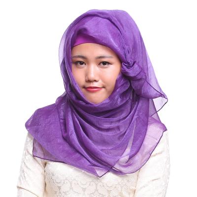 China Soft Soft Feeling Women Muslim Soft Feeling Silk Like Chiffon Hijab Scarf With Large And Longer Moment Viscous Shawl Islamic Scarf for sale