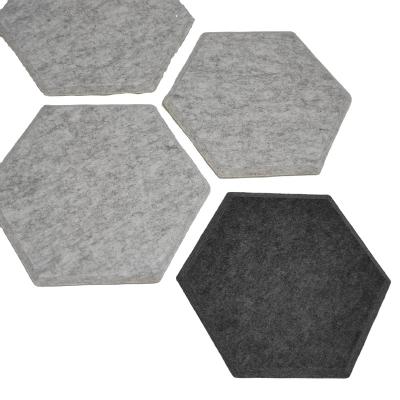 China 2022 Hot Sale Modern Hexagon Wall Panels Polyester Fiber Acoustic Panels For Interior Wall Decoration for sale