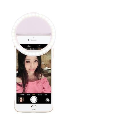 China Mini Round Dimmable USB Phone Selfie Portable Rechargeable Living Universal Beauty Creative Photography Led Ring Fill Light for sale