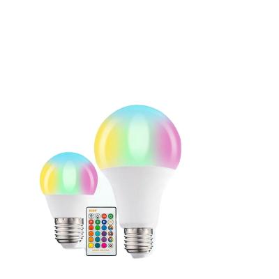 China Hotel Party Birthday Decorative Light E27 l Led 16 Colors Bulb RGB Smart Home Night Light Remote Control Dimming Colorful Lamp for sale