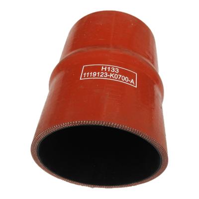 China Heavy truck fuel parts dongfeng truck silicon hose plain 1119123-K0700-A for sale