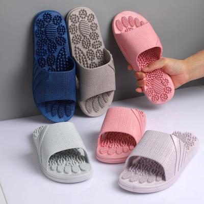 China New Fashion Trend Indoor Soft Men and Women Unisex Men's Flip Flop Massage Slippers For PVC Ladies Flat Home Bedroom Slippers Cheap for sale