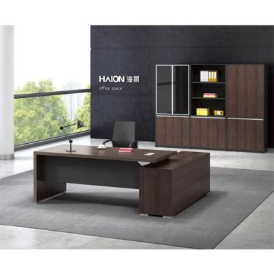 China Easy To Install Hourseat Factory Modern Design Executive Table Desk MDF Office Furniture 2020 for sale