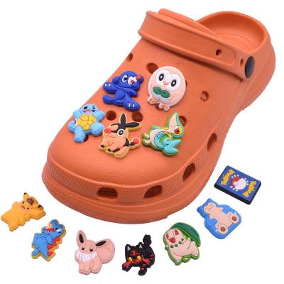 China Custom Rubber Designer Diy Flowers Custom High Quality Fashion Clog Charms For Crocs for sale