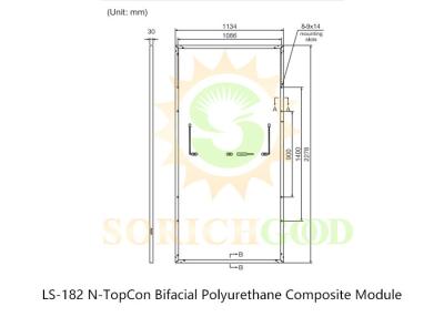 China 555W 182 N-TopCon Bifacial Polyurethane Composite Module Cutting-Edge Bifacial Technology for sale