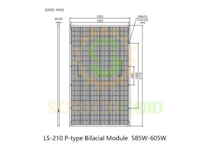 China 585W Monocrystalline Silicon Panels For Commercial And Utility Scale Projects for sale