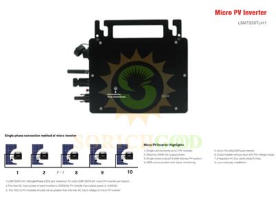 China 350W Microinverters For Small Scale Solar Applications for sale