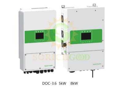 China 3600W 5000W 8000W LV Single Phase Hybrid Inverter 40-60V Battery IP65 for sale