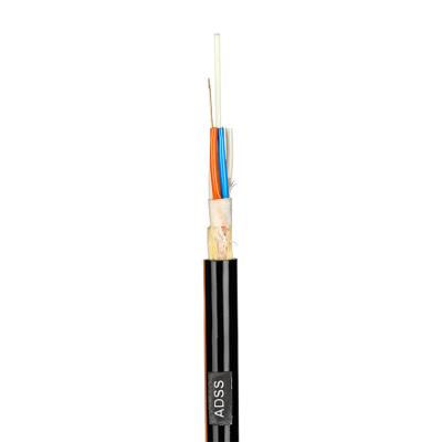 China Telecommunication Single Mode Adss Fiber Optic Cable Adss Fiber Optic Aerial ADSS Fiber Optic Cable for sale